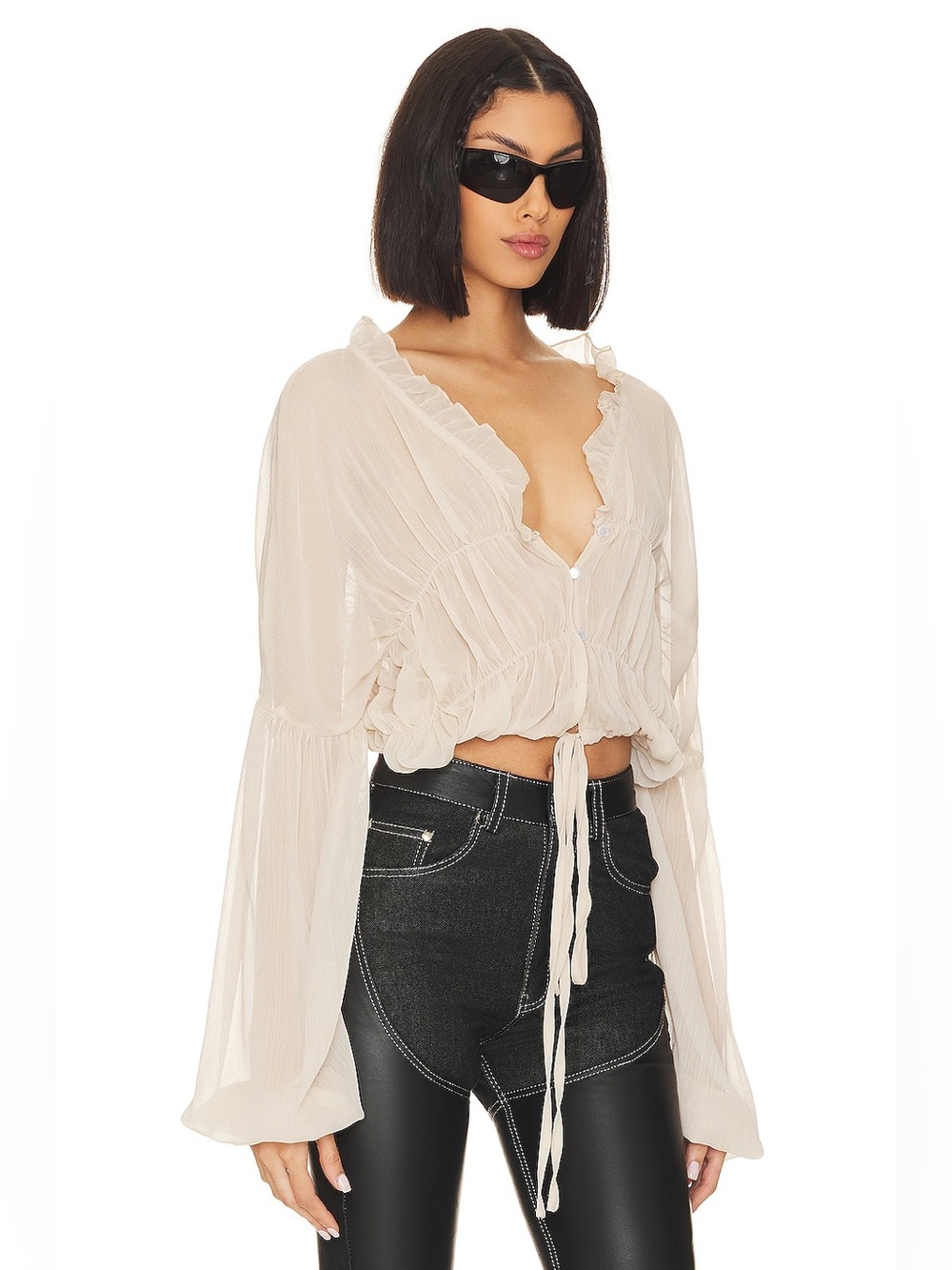 SNDYS Cream Bali Top